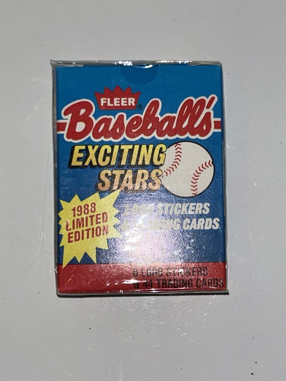 1988 Fleer Baseball's Exciting Stars Limited Edition Set